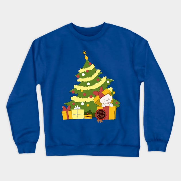Dog Christmas Tree Crewneck Sweatshirt by Cheeky BB